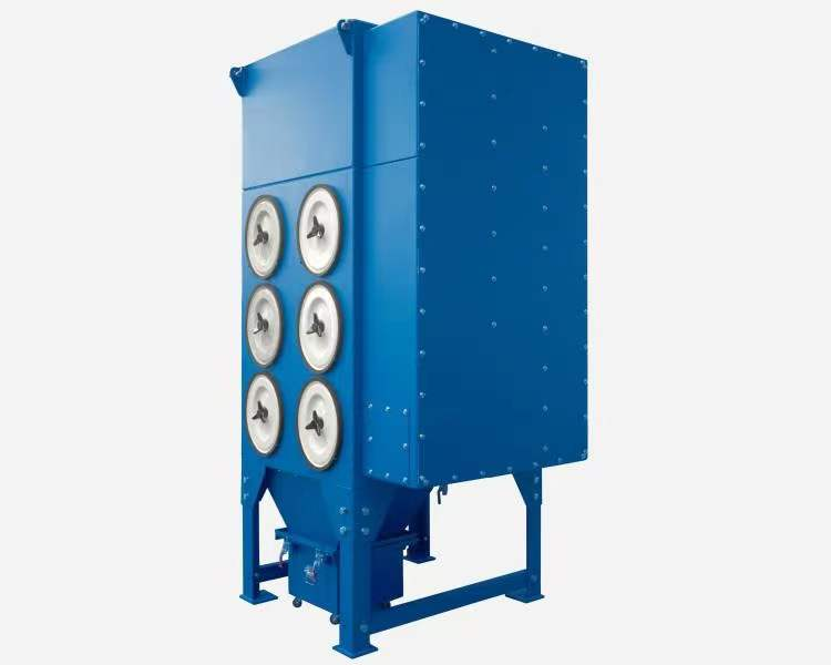 How is the filter cartridge dust collector designed? 