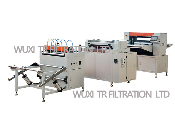 TRK Pleat2 600 Semi Auto knife Paper Pleating Production Line