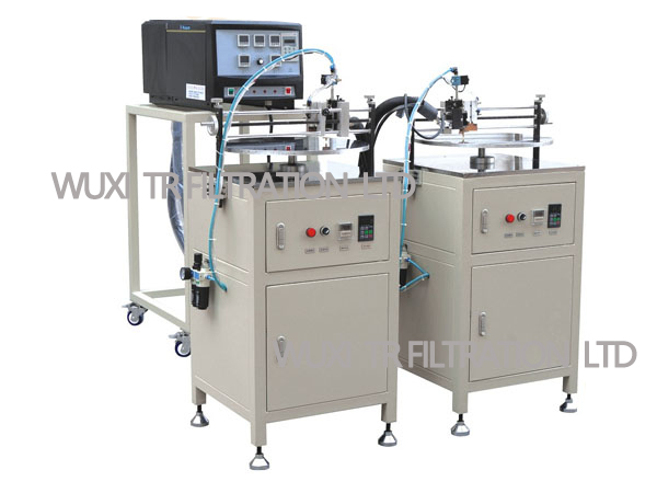 TRDK2 HDAF Steel Cap Rubber Seal Gluing Machine